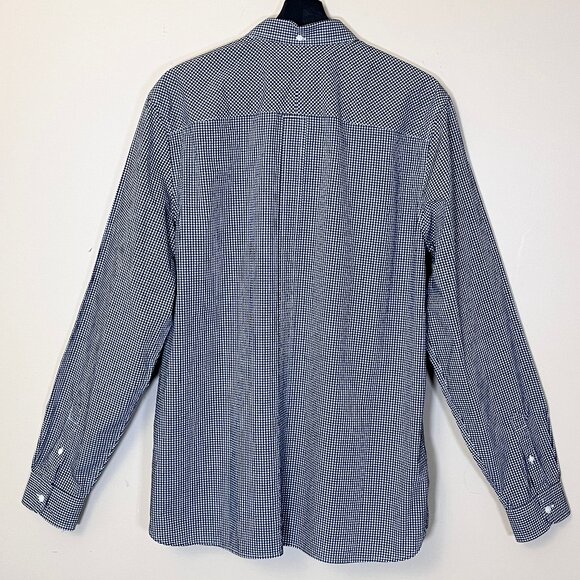 Fred Perry Gingham Check Cotton Button Down Long Sleeve Shirt - Men's Size XL - Picture 7 of 12
